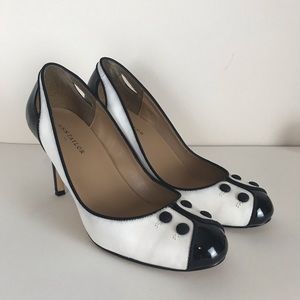Ann Taylor Retro Black and White pumps.